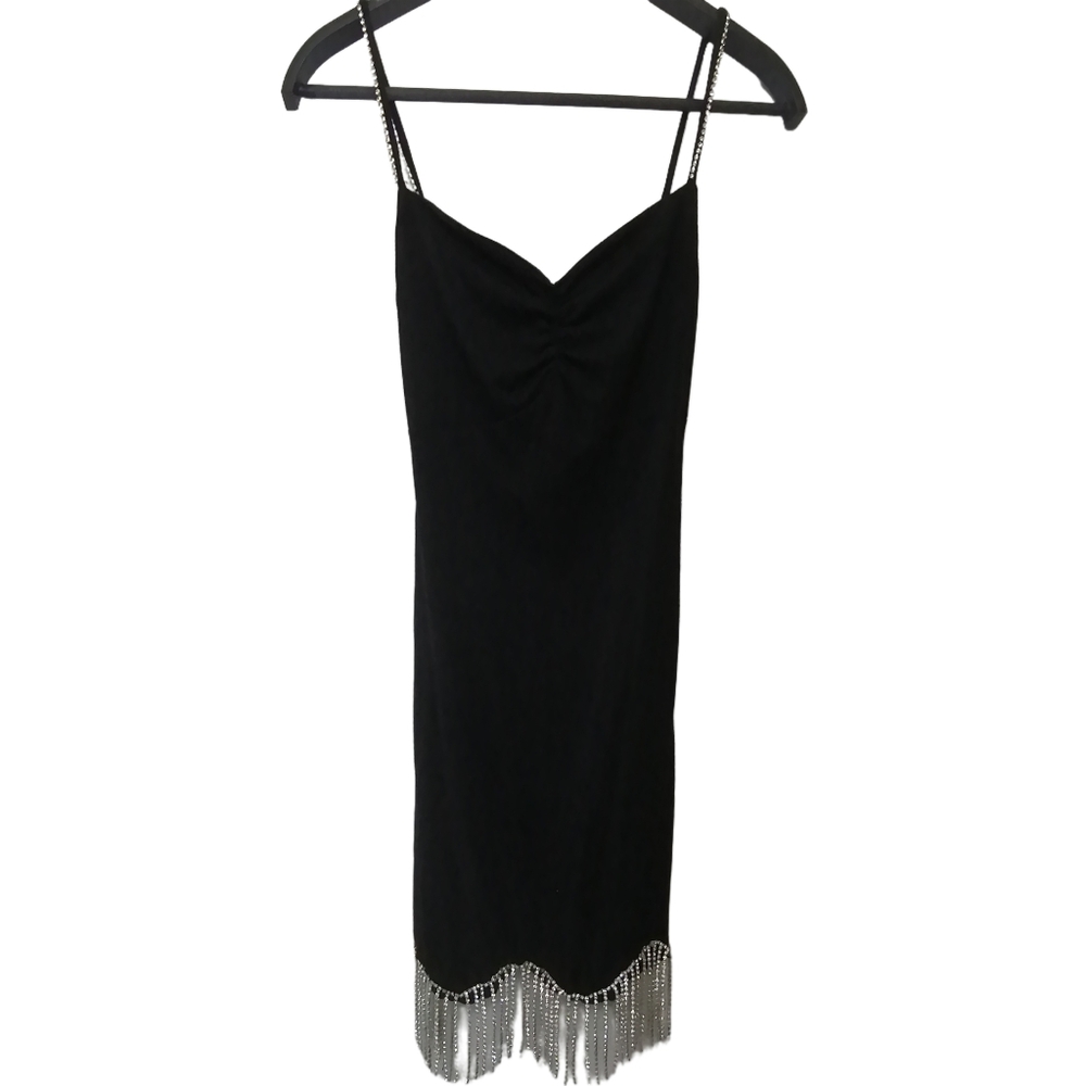 🐝 S，vintage ribbed slip mini dress by J&M - Picture 3 of 8